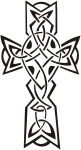 Celtic cross - Vector vinyl EPS clipart (vector image)